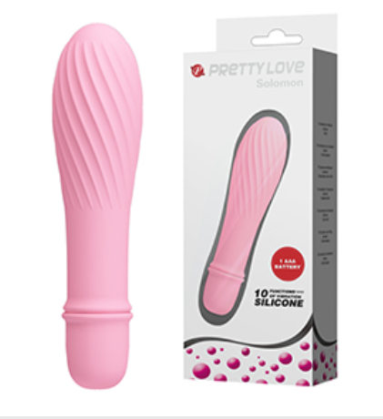 Pretty Love Battery Vibrator - Solomon 123mm x 29mm purple