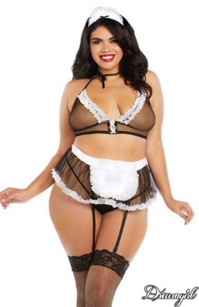 DreamGirl Bedroom Costume - Maid For You Queen Size