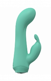 LoveLine - Enchanted - Dual Motor 10 Speed Rabbit -
Silicone - Rechargeable - Waterproof - Green
