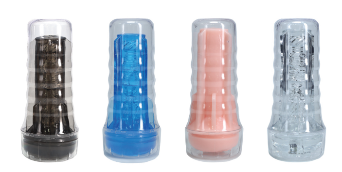 Easy Rider - Clear Flashlight Case - Black- Masturbator