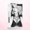 OUCH Black and White - Bonded Leather Hand or Ankle Cuffs - With Adjustable Straps