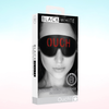 OUCH Black and White - Bonded Leather Eye-Mask "Ouch" - With Elastic Straps