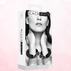 OUCH Black and White - Beginner's Furry Hand Cuffs - With Quick-Release Button