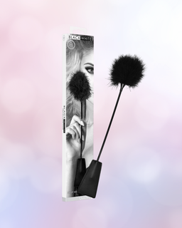 OUCH Black and White - Crop with Feather Tickler