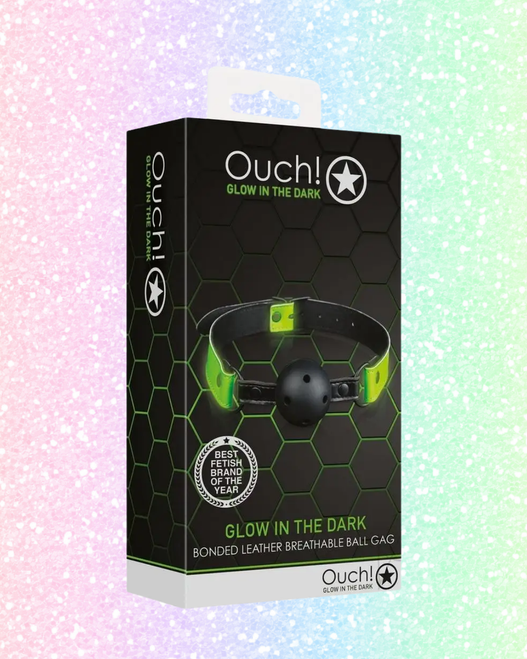 OUCH Glow in the Dark - Breathable Ball Gag
