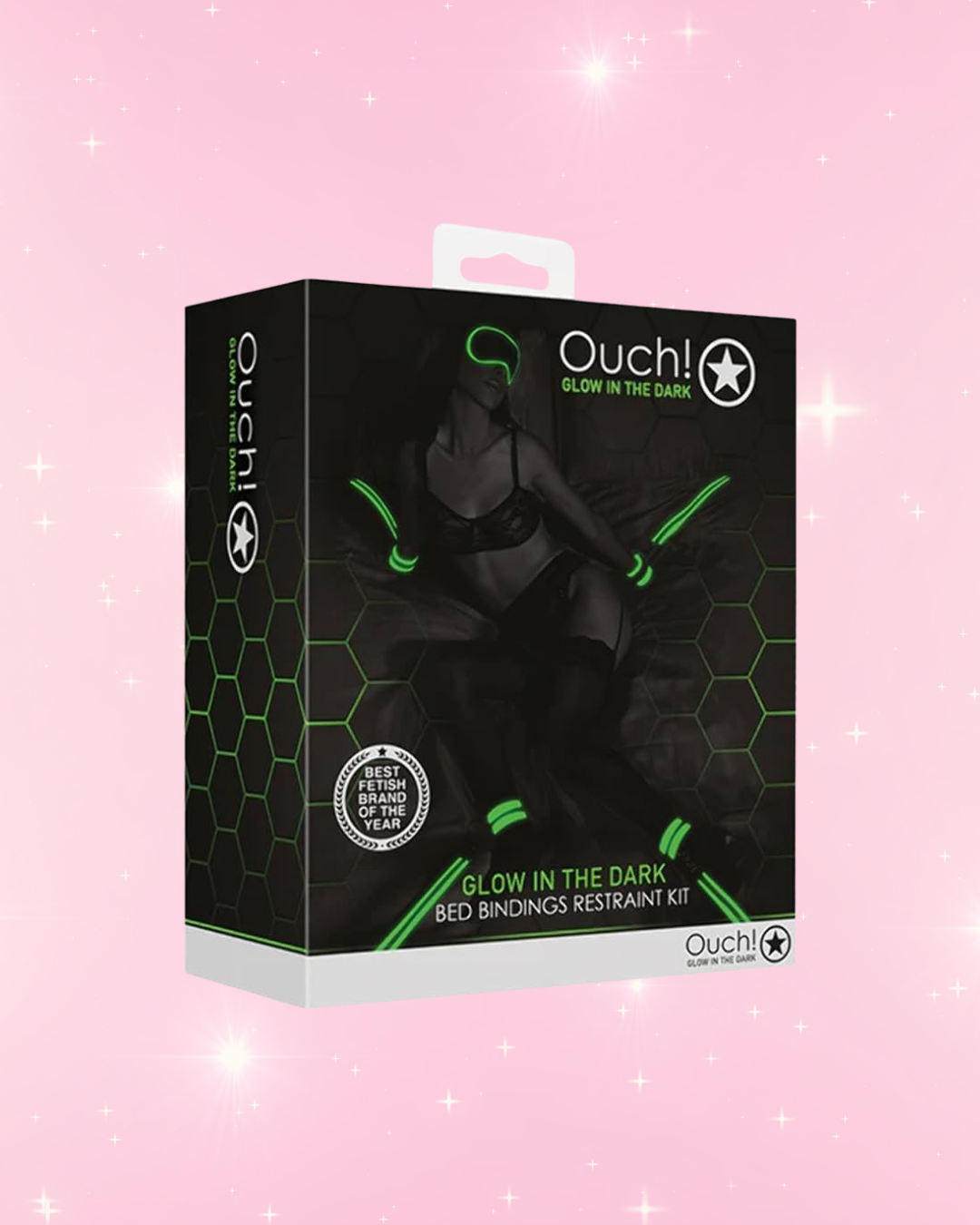 OUCH Glow in the Dark - Bed Bindings Restraint Kit