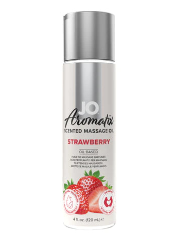 Jo Aromatix Massage Oil Strawberry Oil 4 Oz / 120 ml