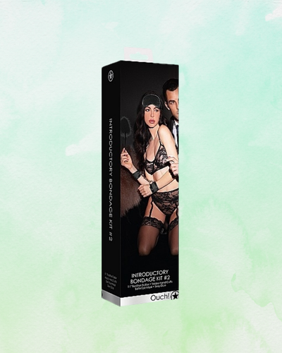 Ouch Black and White - Introductory Bondage Kit #2 Black