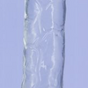 Addiction Crystal 7″ Vertical Dong Clear Tpe With Bonus Bullet