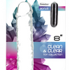 Addiction Crystal 8″ Vertical Dong Clear Tpe With Bonus Bullet