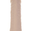 Addiction 100% Silicone Collection Edward Straight 6″ Beige With Bonus Bullet
