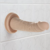 Addiction 100% Silicone Collection Edward Straight 6″ Beige With Bonus Bullet