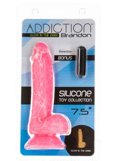 Addiction – Brandon Glow in dark 7.5″Pink