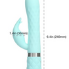 Pillow Talk - Lively Luxurious Dual Motor Massager Teal