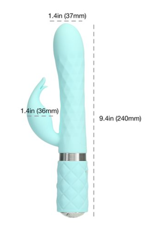 Pillow Talk - Lively Luxurious Dual Motor Massager Teal