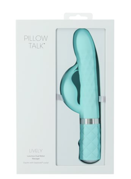 Pillow Talk - Lively Luxurious Dual Motor Massager Teal