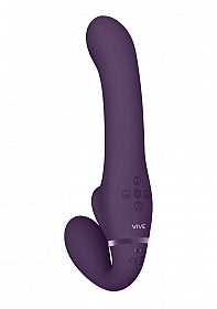 Vive Ai-Dual Vibrating & Air Wave Tickler Strapless Strapon