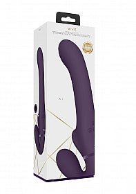 Vive Ai-Dual Vibrating & Air Wave Tickler Strapless Strapon
