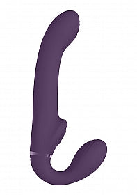 Vive Ai-Dual Vibrating & Air Wave Tickler Strapless Strapon
