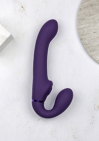 Vive Ai-Dual Vibrating & Air Wave Tickler Strapless Strapon