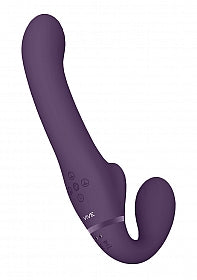 Vive Ai-Dual Vibrating & Air Wave Tickler Strapless Strapon