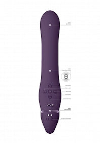 Vive Ai-Dual Vibrating & Air Wave Tickler Strapless Strapon