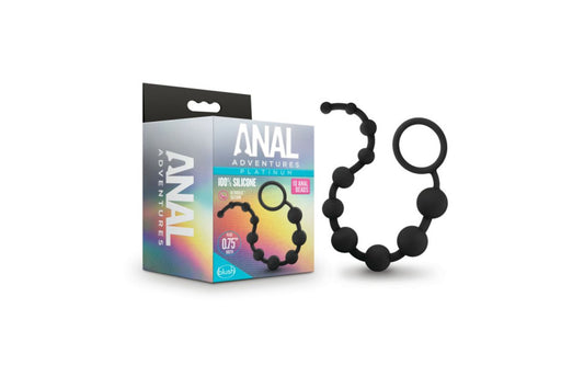 Anal Adventures - Platinum Silicone 10 Anal Beads