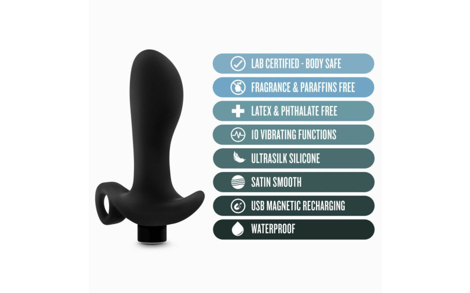 Anal Adventures - Platinum Silicone Prostate Massager 01