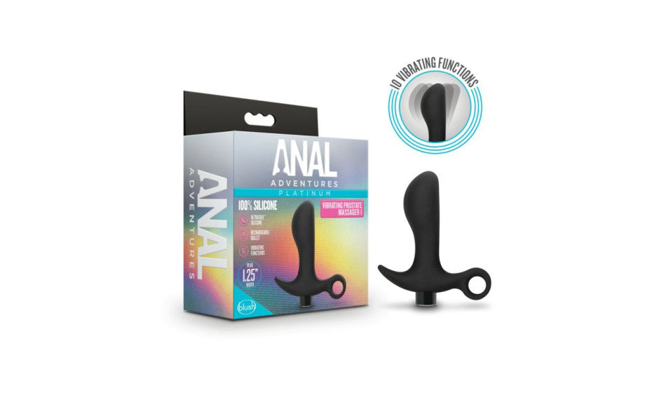 Anal Adventures - Platinum Silicone Prostate Massager 01