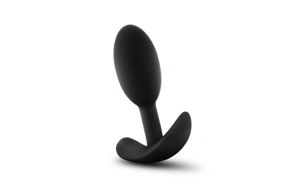 Anal Adventures - Platinum Silicone Vibra Slim Plug Small