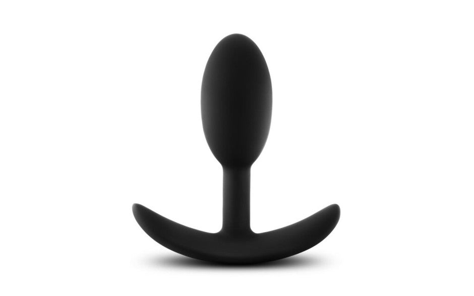 Anal Adventures - Platinum Silicone Vibra Slim Plug Small