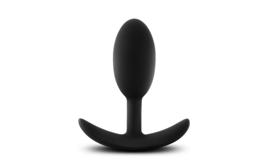 Anal Adventures - Platinum Silicone Vibra Slim Plug Medium