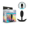 Anal Adventures - Platinum Silicone Vibra Slim Plug Medium
