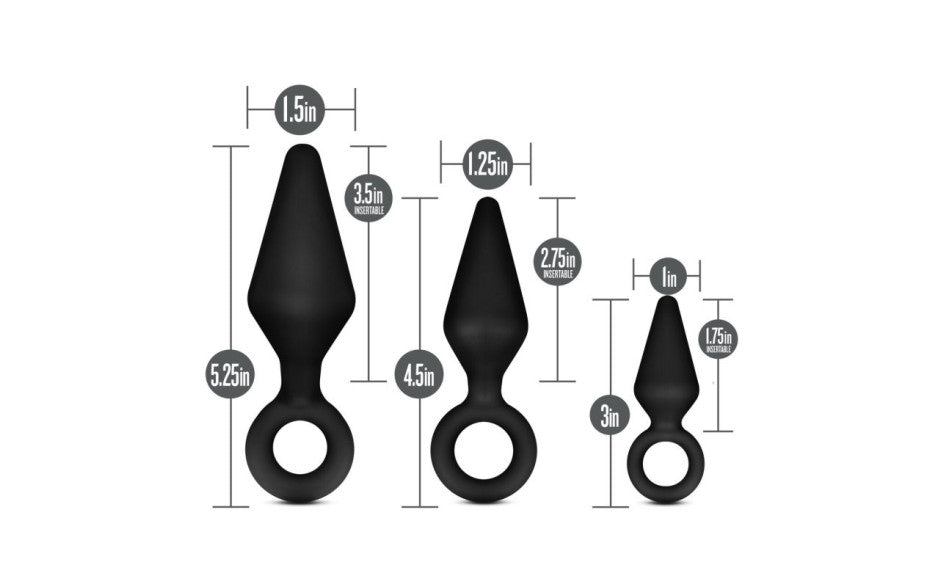 Anal Adventures - Platinum Silicone Loop Plug Kit