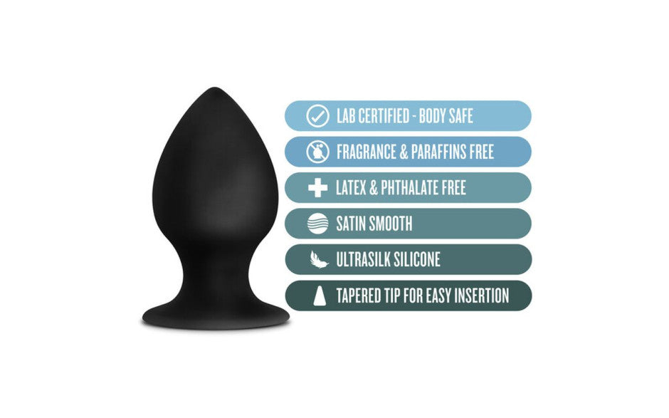 Anal Adventures - Platinum Silicone Anal Stout Plug Large