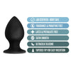 Anal Adventures - Platinum Silicone Anal Stout Plug Medium