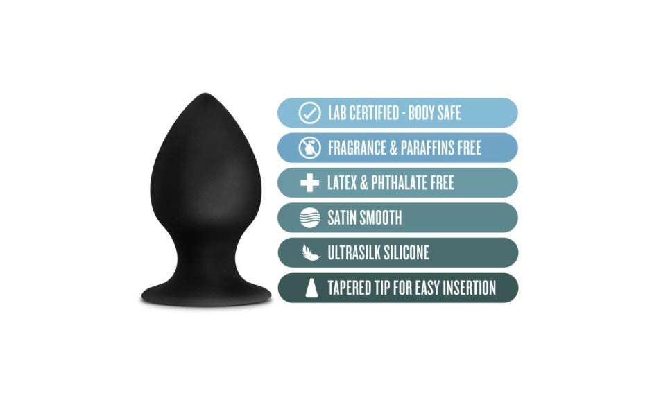 Anal Adventures - Platinum Silicone Anal Stout Plug Medium