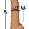 Naked Addiction - Caramel Silicone 8"