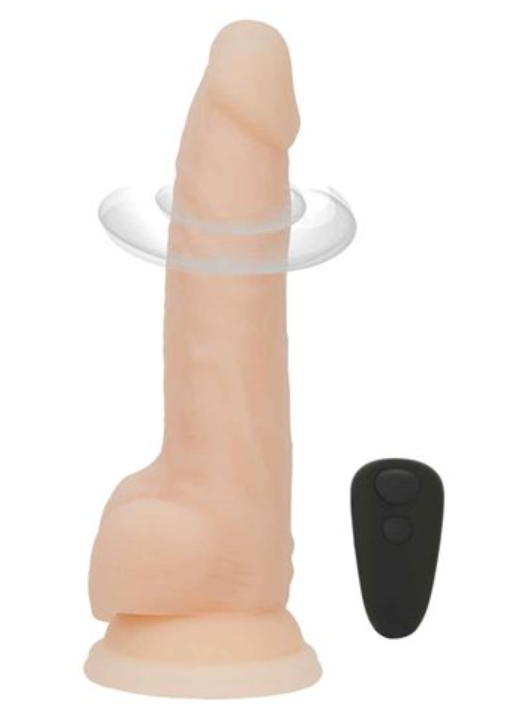 Naked Addiction Caramel Rotating & Vibrating Dong - 8"