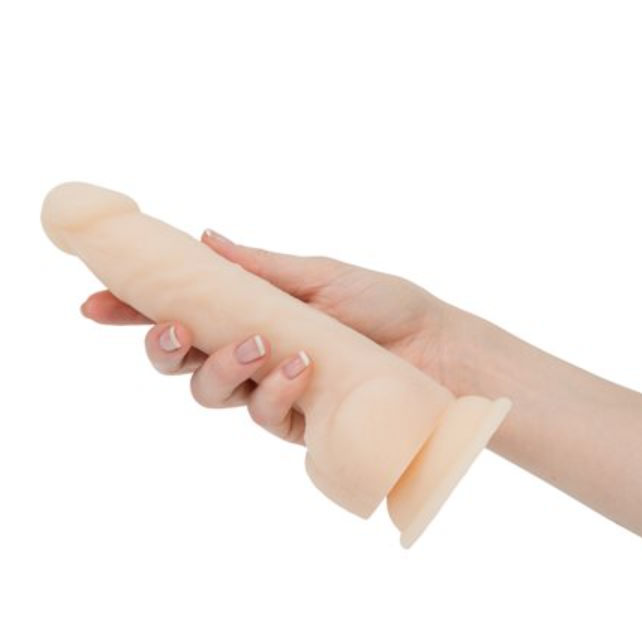 Naked Addiction Caramel Rotating & Vibrating Dong - 8"
