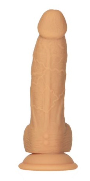 Naked Addiction Caramel Rotating & Vibrating Dong - 8"
