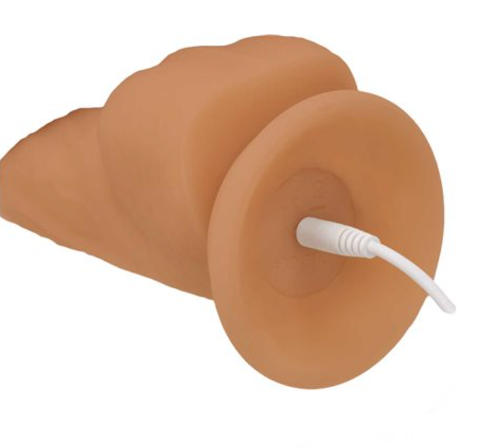 Naked Addiction Caramel Rotating & Vibrating Dong - 8"