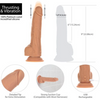 Naked Addiction – Vanilla Thrusting Dong – 9″ with Remote