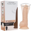 Naked Addiction – Vanilla Rotating & Vibrating Dong – 7″ with Remote