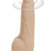 Naked Addiction – Vanilla Rotating & Vibrating Dong – 7″ with Remote