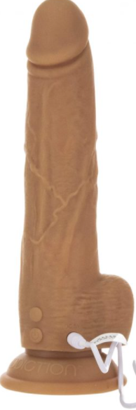 Naked Addiction – Caramel Thrusting Dong – 9″ with Remote