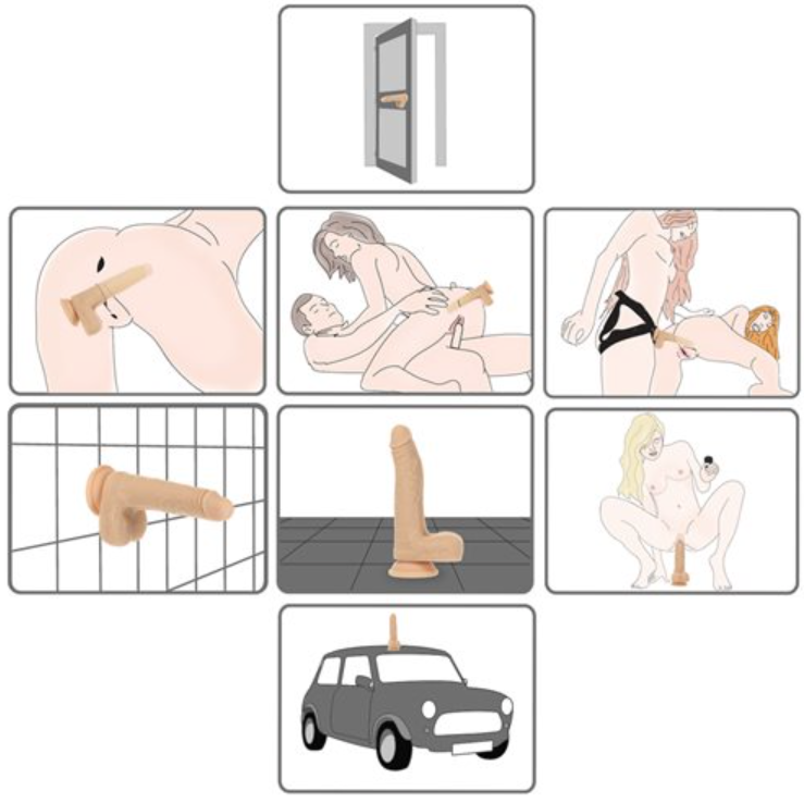 Naked Addiction 7.5″ Vibrating, Rotating & Thrusting Dong with Remote Control Vanilla