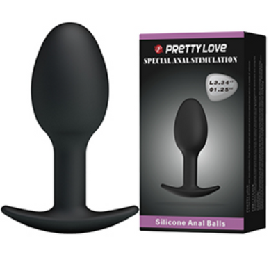 Pretty Love Silicone Ball Butt Plug 84mm x 32mm