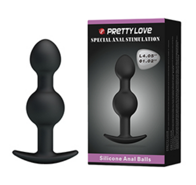 Pretty Love Silicone Ball Butt Plug 104mm x 26mm