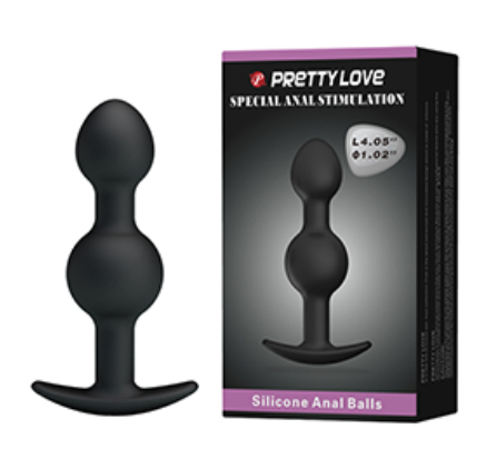 Pretty Love Silicone Ball Butt Plug 104mm x 26mm